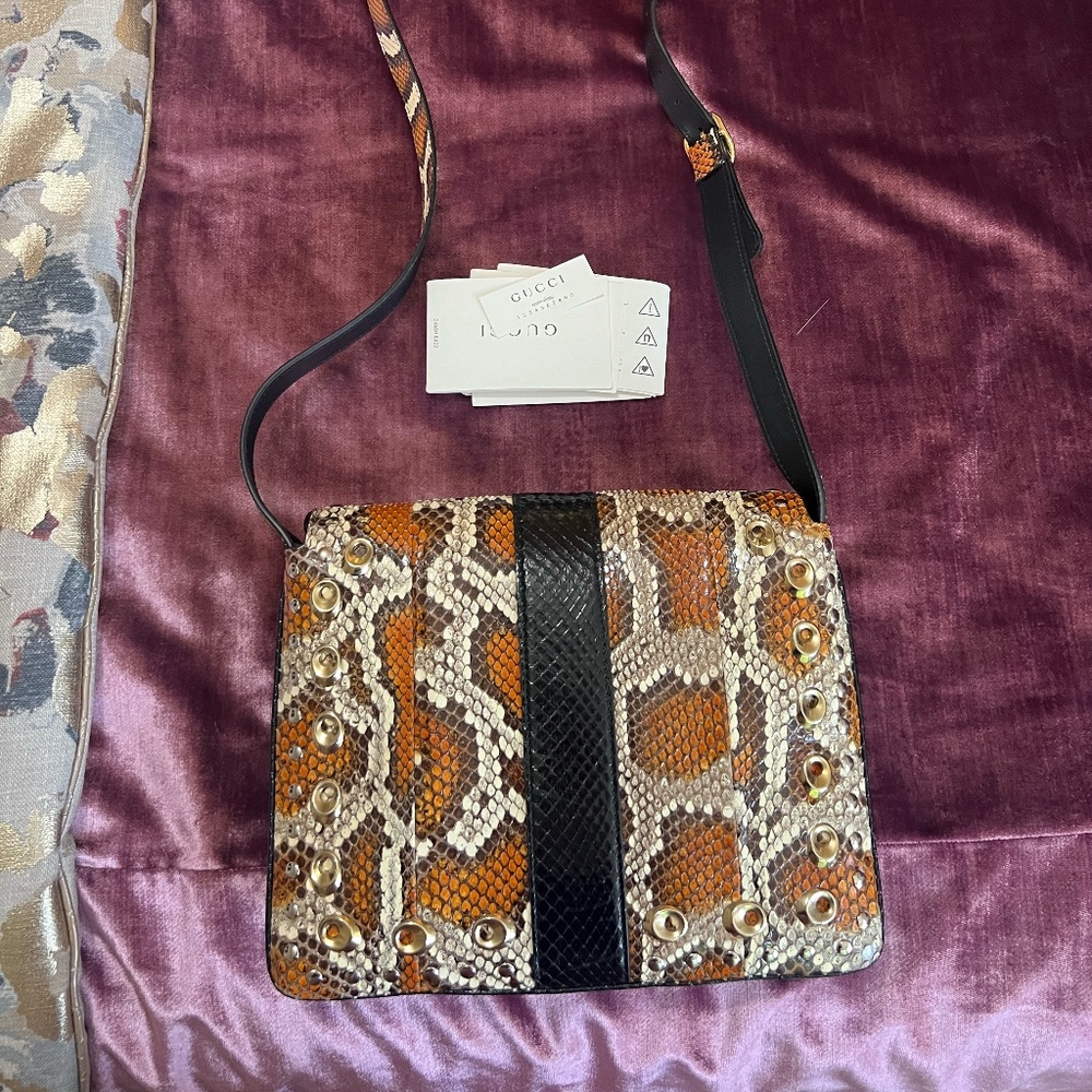Gucci Arli Python Medium Shoulder Bag - Super Rare - image 2